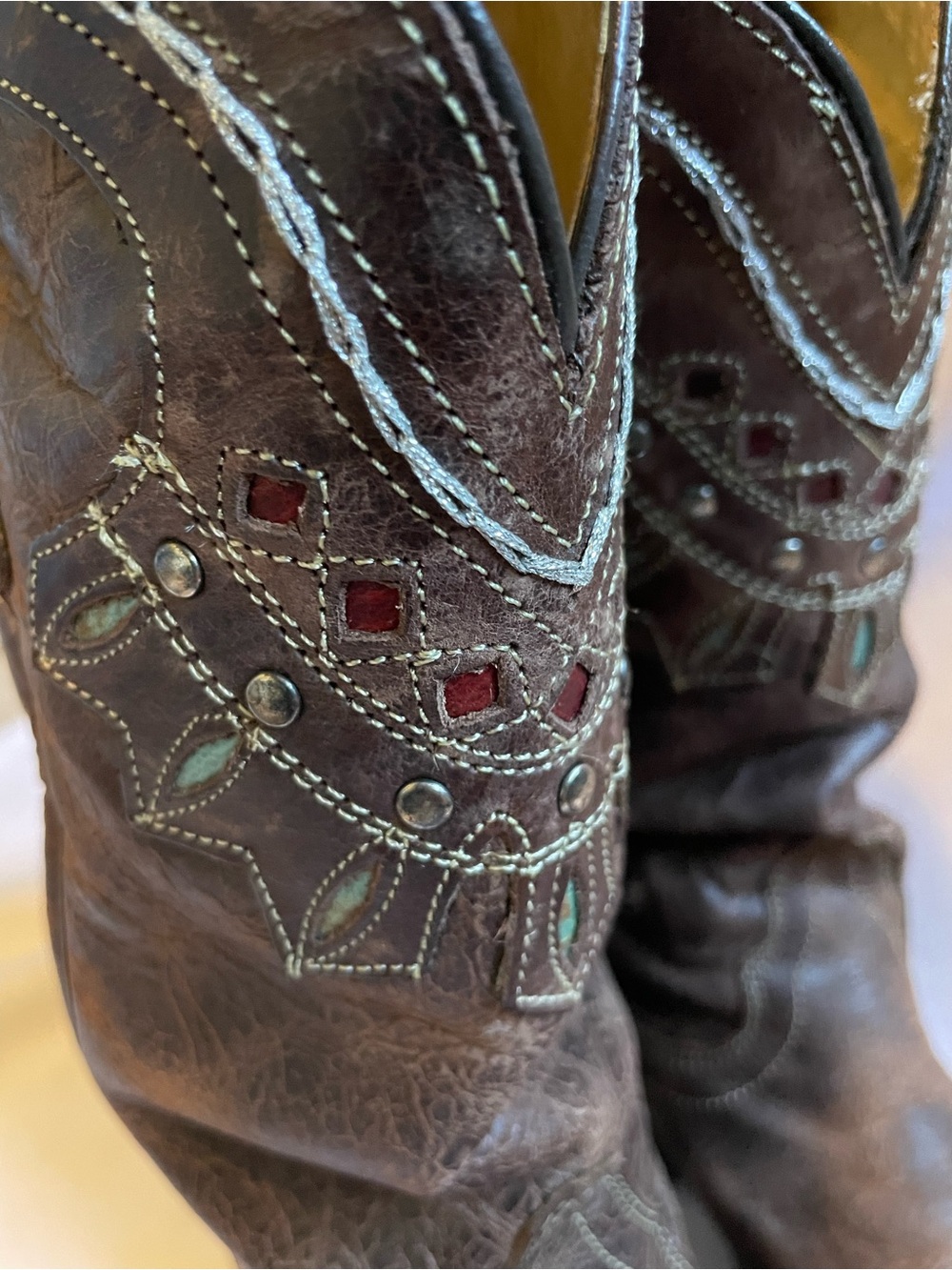 Tony Lama Leather Cowgirl Boots! - Picture 14 of 15